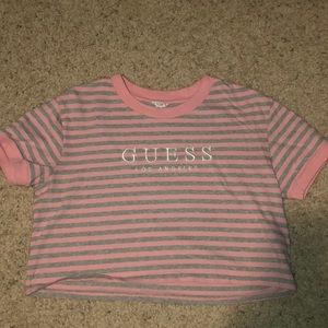 cropped GUESS shirt